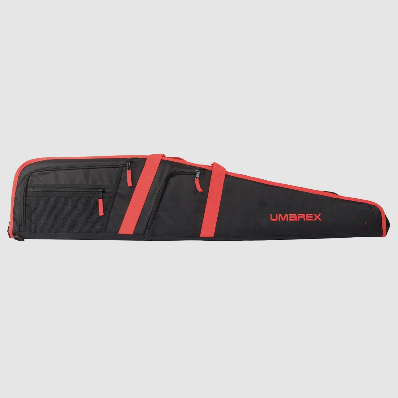 Gewehrfutteral Gewehrtasche Umarex Red Line 105 x 22 cm abschlieĂźbar Cordura 3 AuĂźentaschen rot schwarz
