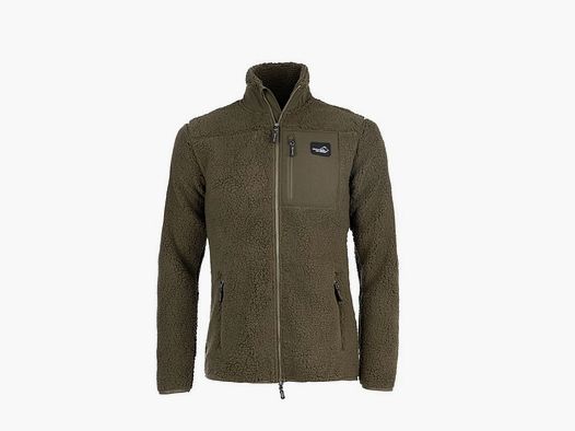 Arrak Sherpa Fleecejacke Damen Olivgrün - M