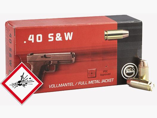 Geco nabój pistoletowy .40 S&W FMJ 180grs.