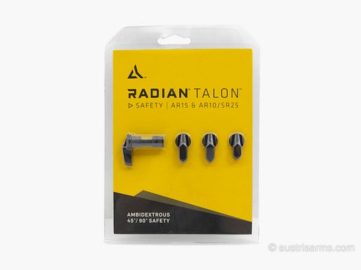 Radian Weapons Talon Ambidextrous Safety 45°/90° 4 Lever, Schwarz