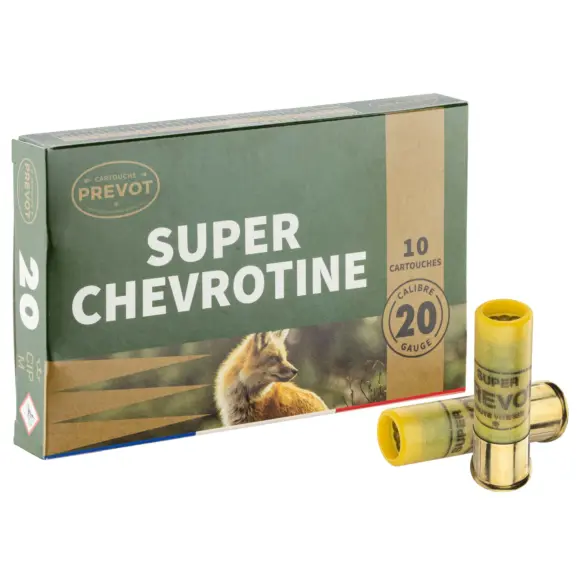 Cartouche Prévot Super Chevrotine Calibre 20/70, image 1 sur 8