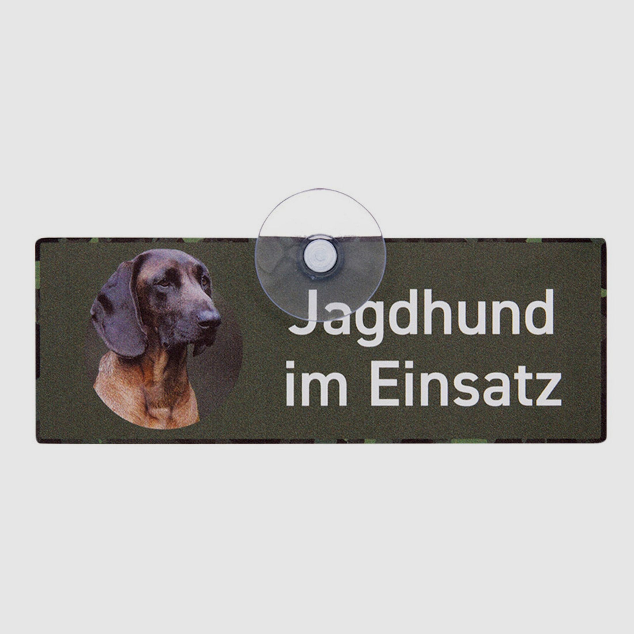 Wilde Hilde Original Autoschild Jagdhund im Einsatz
