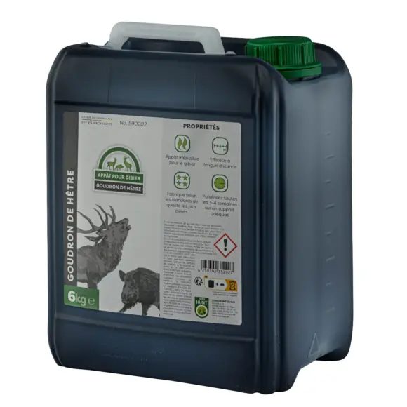 Goudron végétal Naturel de hêtre 6 Kg Eurohunt Sans Additif