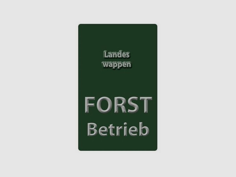 Autoschild Forstbetrieb - Nordrhein-Westfalen