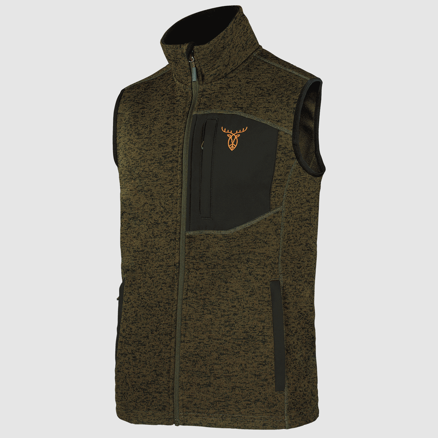 Pirscher Gear Vale gilet in pile lavorato a maglia, immagine 1 di 6