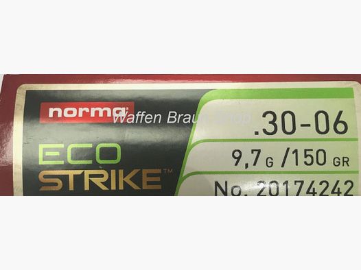 NORMA .30-06 ECOSTRIKE 9,7G 150GR 20 Stück