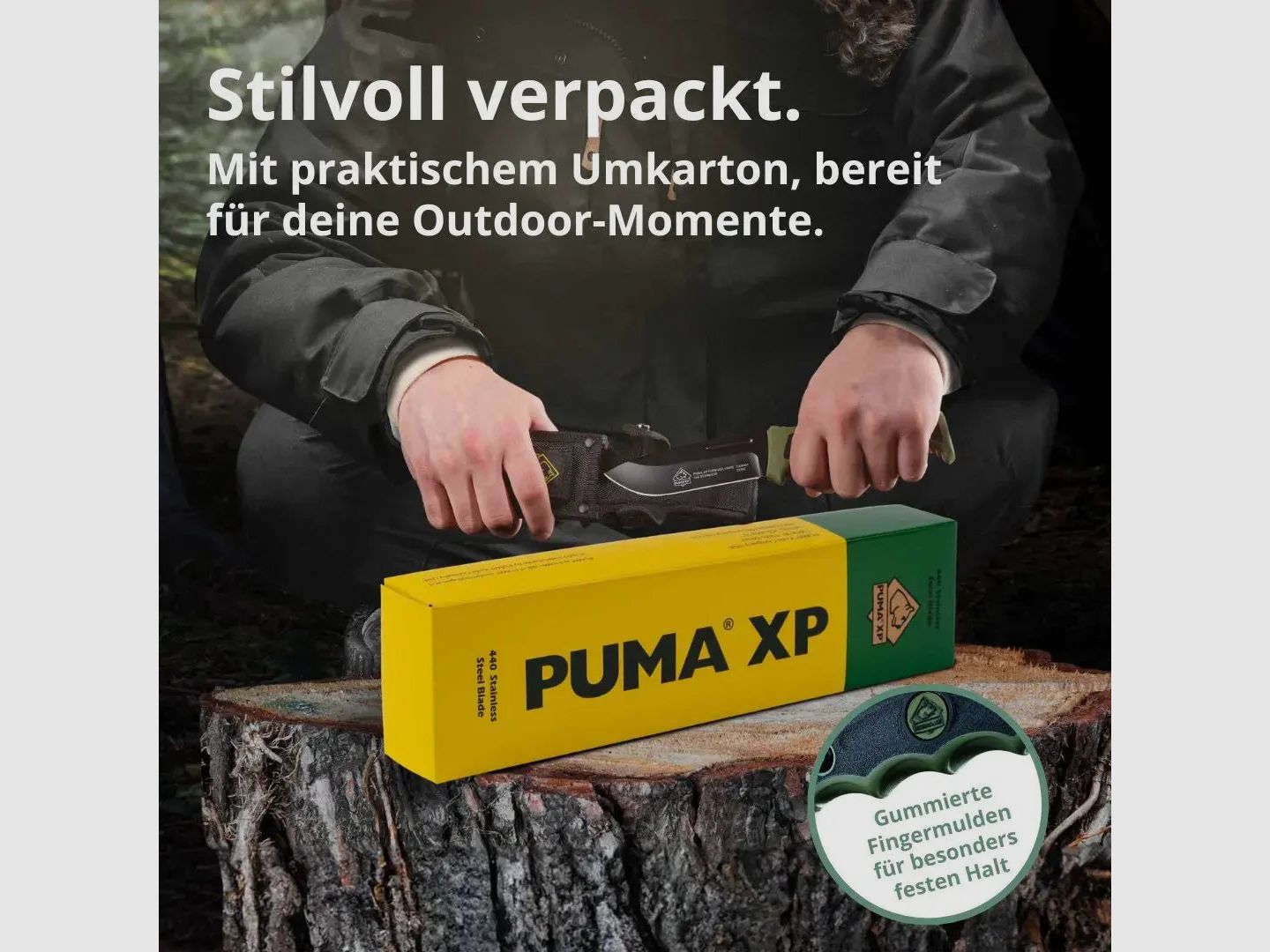 PUMA XP forever survival knife with fire starter