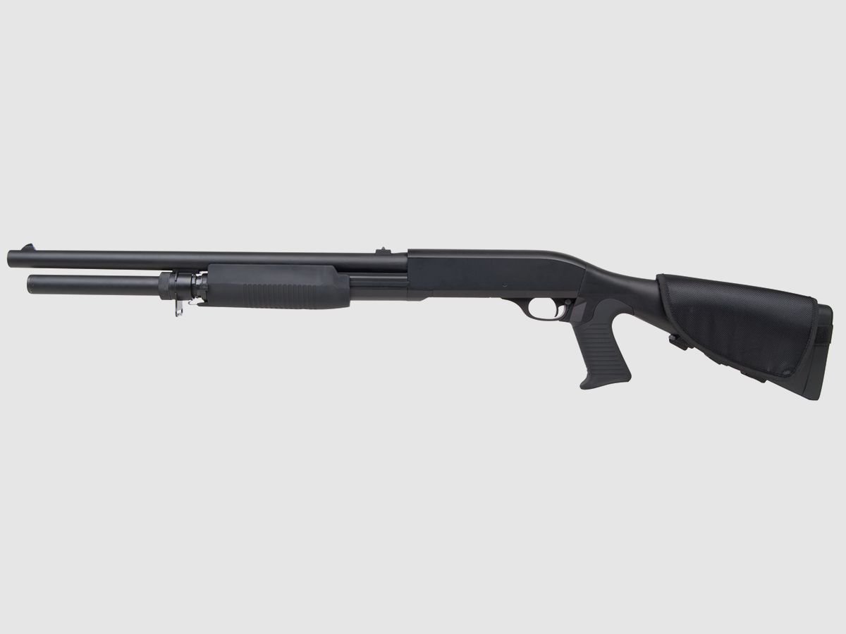 Franchi SAS 12 Zwart 6mm - Airsoft Veerdruk Pompgeweer