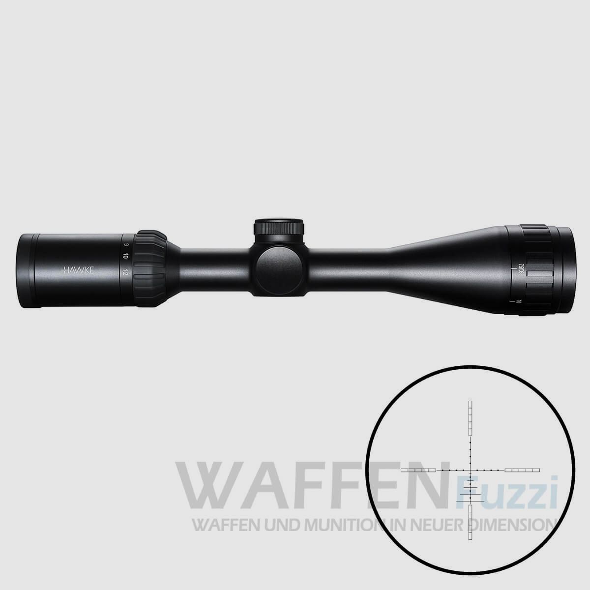 Hawke Airmax 4-12x40 AMX AO Absehen für starke Luftgewehre - 10 Jahre Garantie