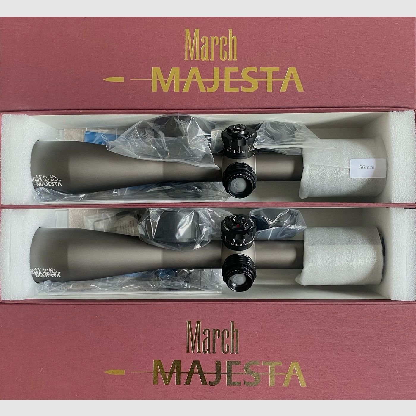 March 8x-80x56 High Master Wide Angle MAJESTA Zielfernrohr