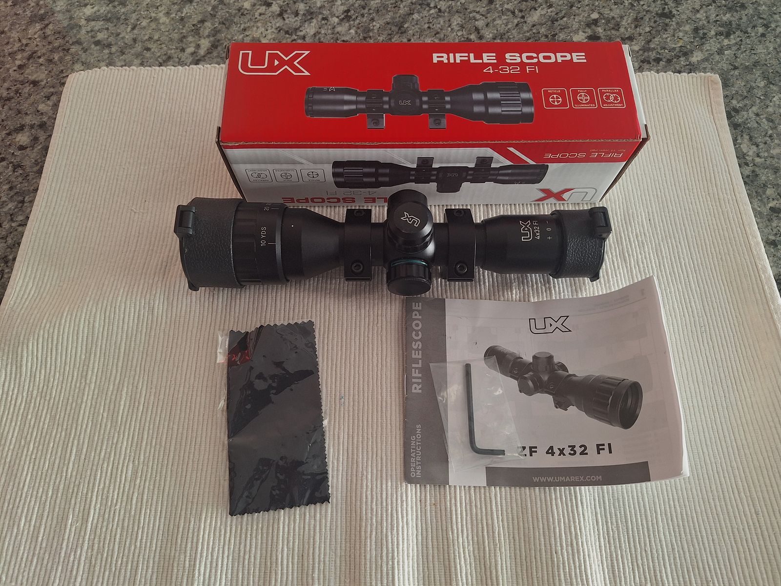 UX RS riflescope 4x32 DC-FI - illuminated duplex reticle