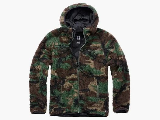 Brandit Brandit Jacke Teddyfleece Worker Jacket - Oliv / S Herren