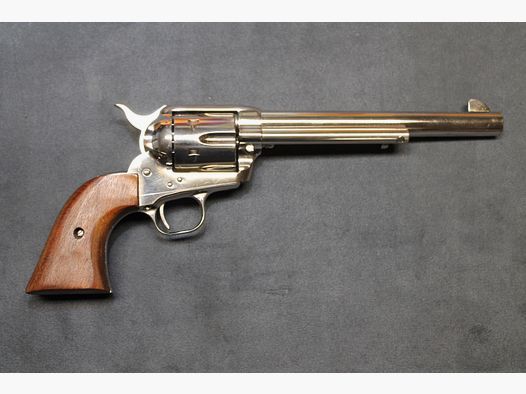 Original Revolver COLT Mod. SAA, Kal. .45 Colt - 7,5" Zoll, vernickelte Ausführung