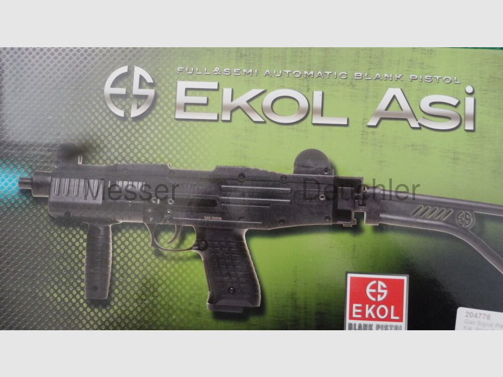 Pistola de fogueo Ekol ASI / Subfusil con culata plegable