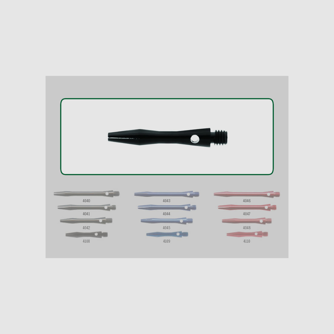 Elkadart SchĂ¤fte Alu Coloured black GrĂ¶Ăźe XS LĂ¤nge 30 mm 2Ba-Gewinde 3 StĂĽck