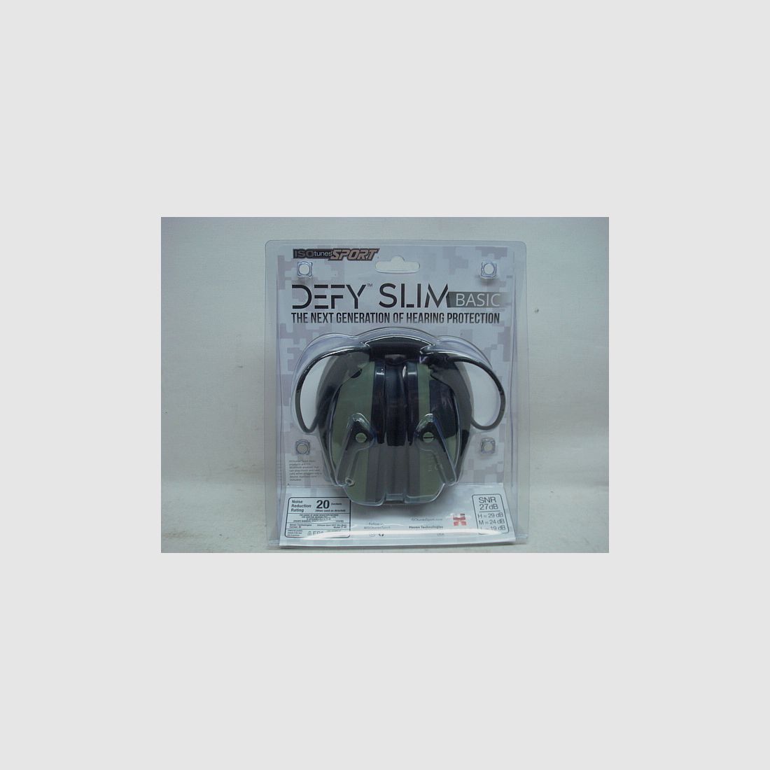 ISOTUNES Sport Defy Slim Basic - 27dB,grün,inkl. Batterien