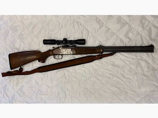 Merkel Bockbüchsflinte B4 Kal. 8x57 IRS, 12/76 inkl. Swarovski Z3 3-9x36