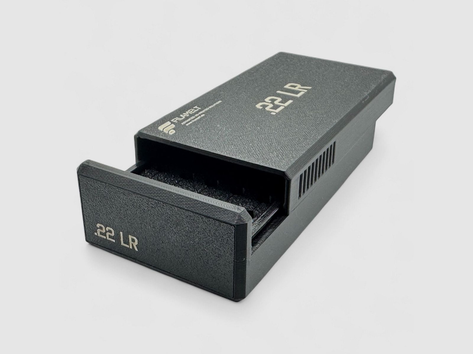 Filamelt Munitionsbox / Ammo .22 LR – Patronenbox für 50 Schuss, Made in Germany