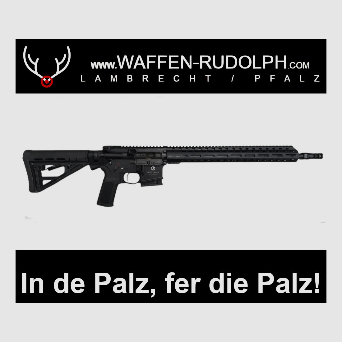 SCHMEISSER AR15 DYNAMIC noir M5FL PFALZKRACHER neuf chez Waffen Rudolph
