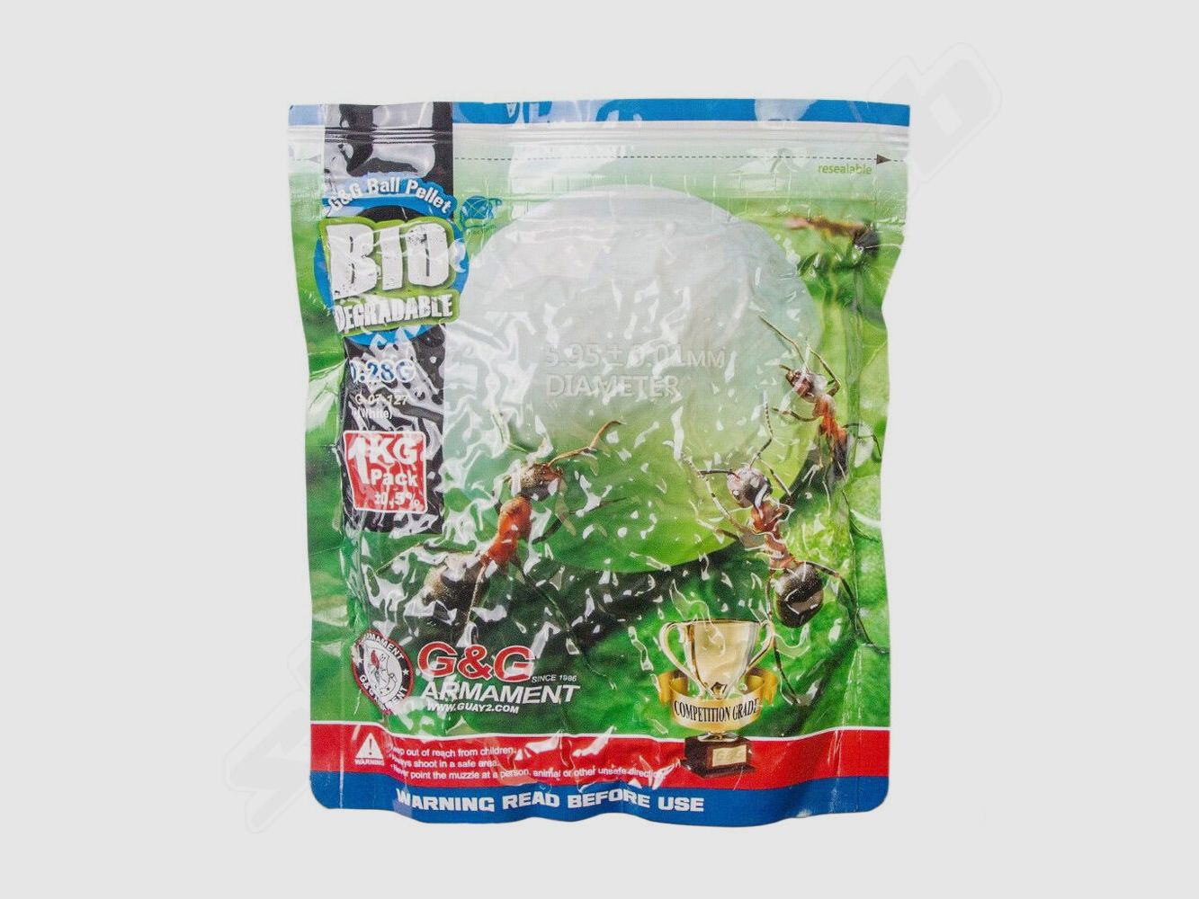 G&G Armament G&G Bio BBs 0.28g Precision 3571 Shots 6mm 1kg Bag
