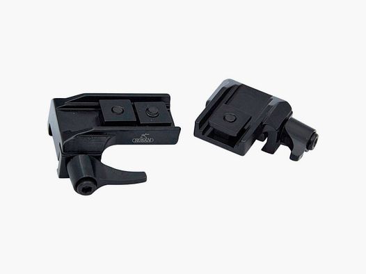Rusan Flip-up mount Quick Release for Picatinny profile, scope rail, 2-piece (For SR rail)