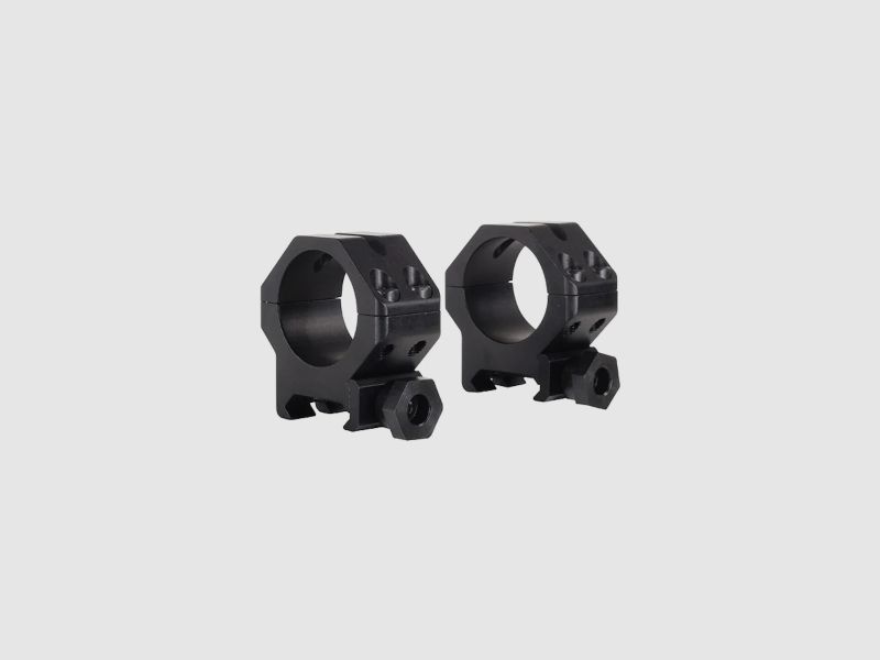 Weaver Tactical 4-Hole Skeleton Weaver-Style Ring matte black 25.4mm medium, BH 7.11mm