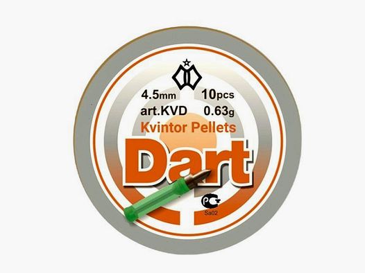 Kvintor Drotik Kwintor Drotik Kvintor Dart Federbolzen Kaliber: 4,5 mm 10 Stück 0,63 Gramm