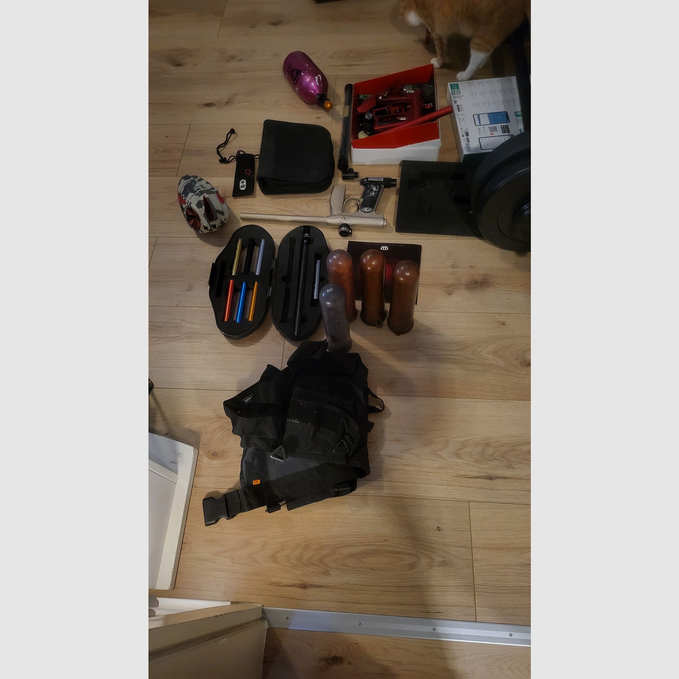 Kompletne wyposażenie do paintballa