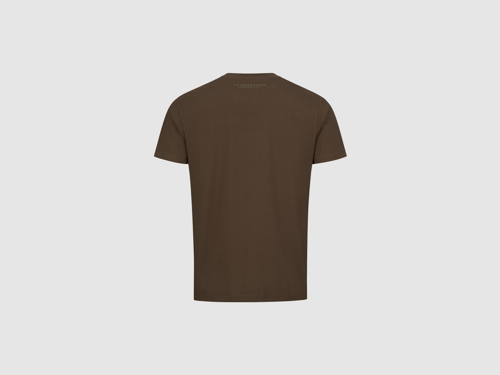 Sauer&Sohn Sauer T-shirt 23 chocolat T-shirts pour hommes, image 2 sur 4