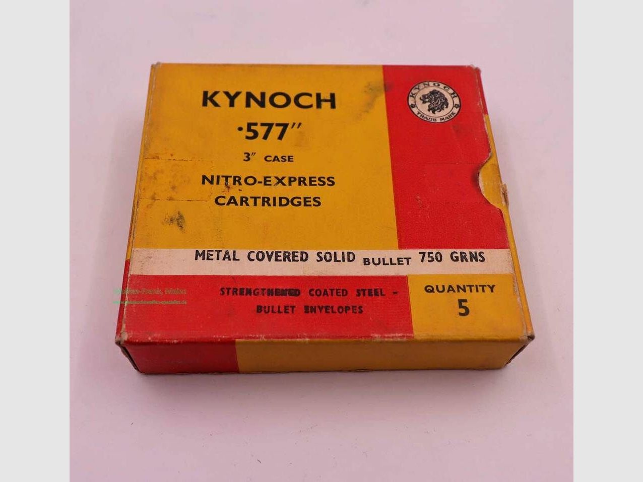Kynoch, Angleterre cartouches de fusil .577/3'' N.E.
