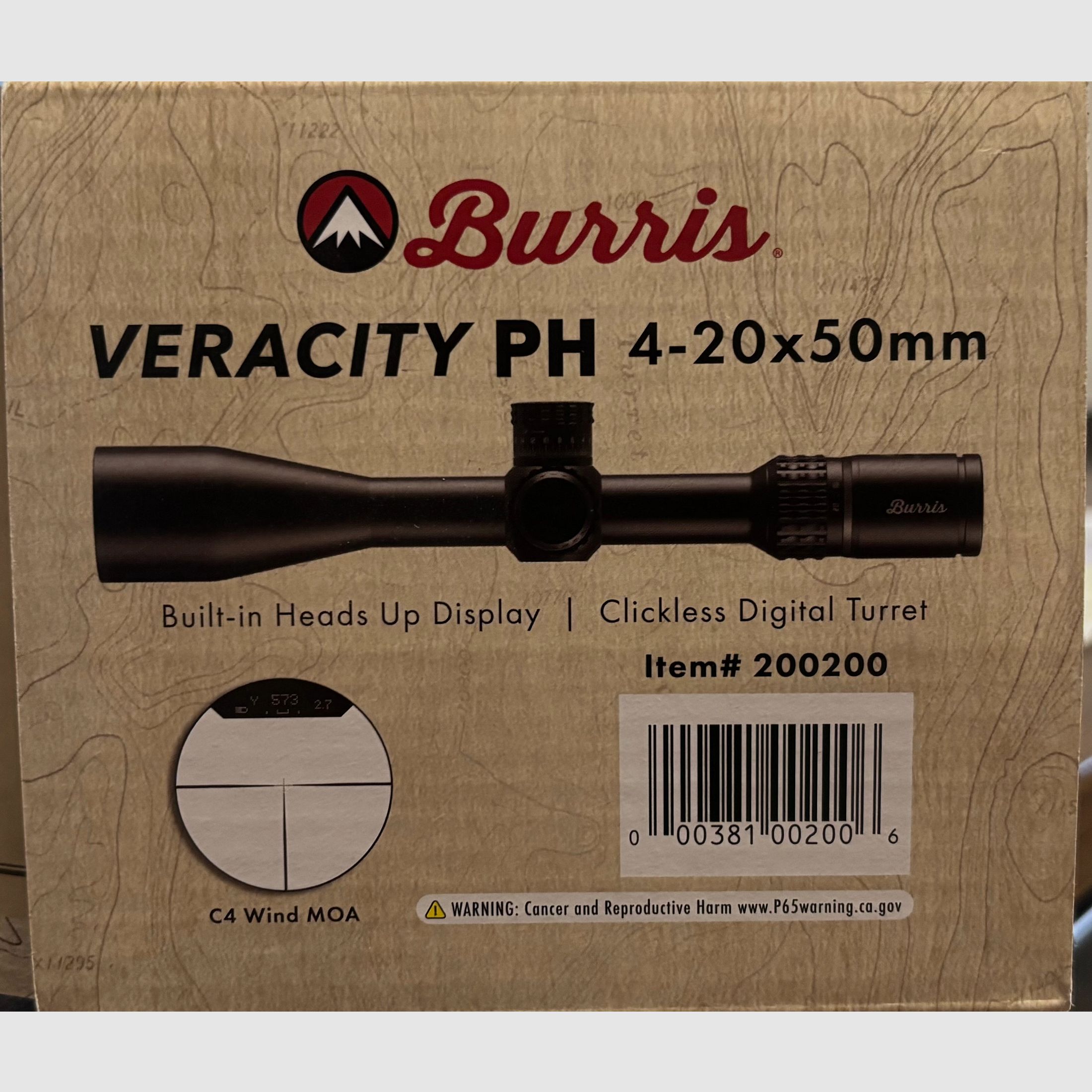 Burris Zielfernrohr Veracity PH 4-20x50 - unbenutzt und originalverpackt