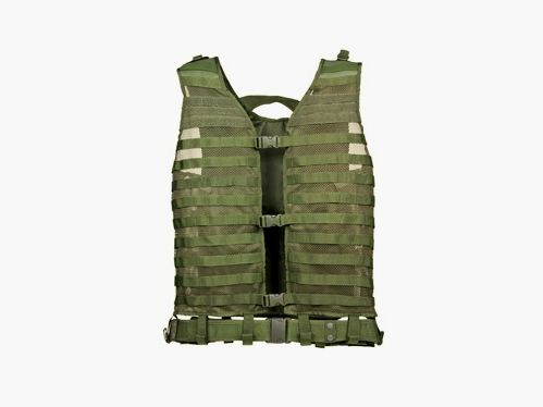 Gilet tactique molle a équiper large ( vert , kaki)