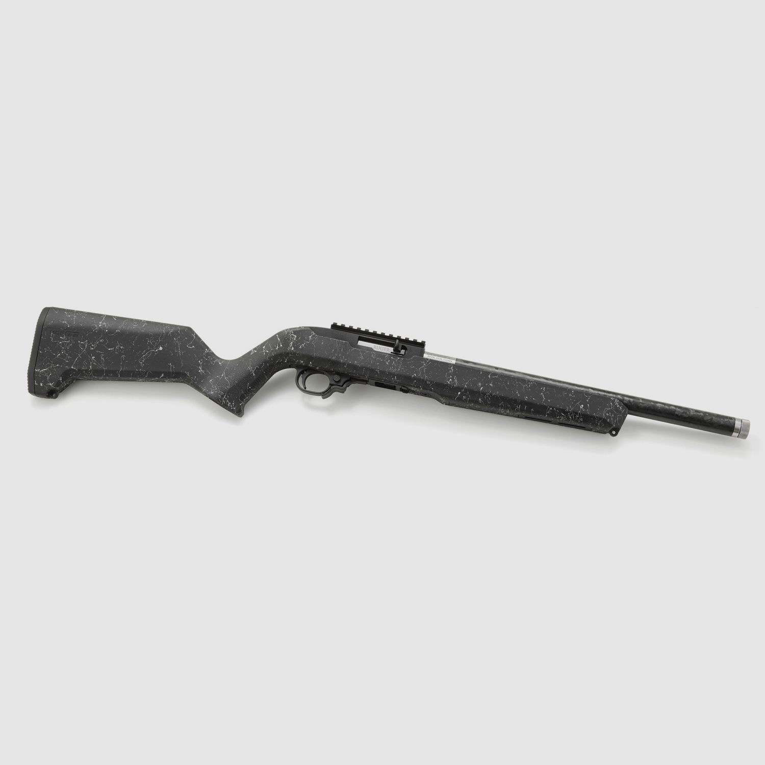RUGER 10/22® Carbon Fiber .22 LR 16,1″/41 cm Textured White Speckle Black Magpul Moe X-22, image 2 sur 8