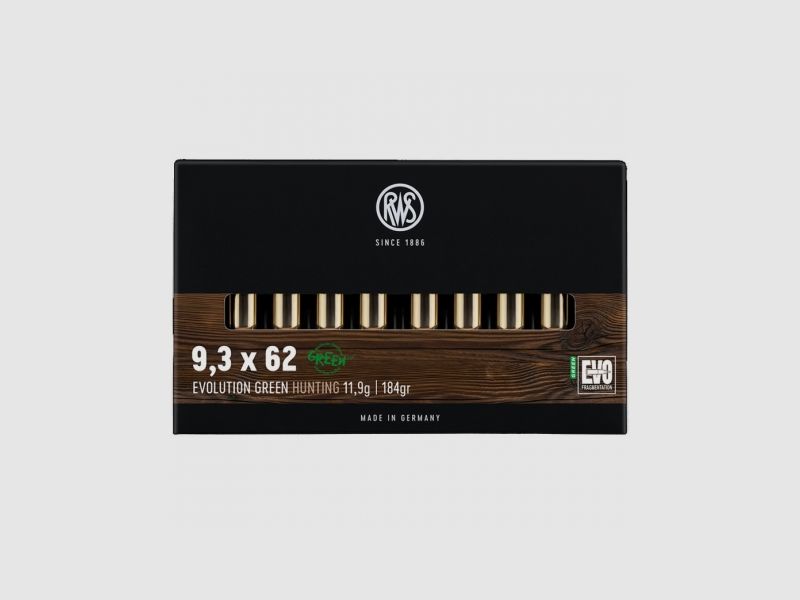 RWS Munition .9,3x62 Evolution Green 184 gr., Bild 1 von 2