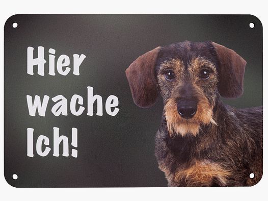 Wilde Hilde Original Schild Hier wache Ich