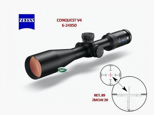 ZEISS Conquest V4 6-24X50 BS ret.89 ZMOAi-20 illuminato