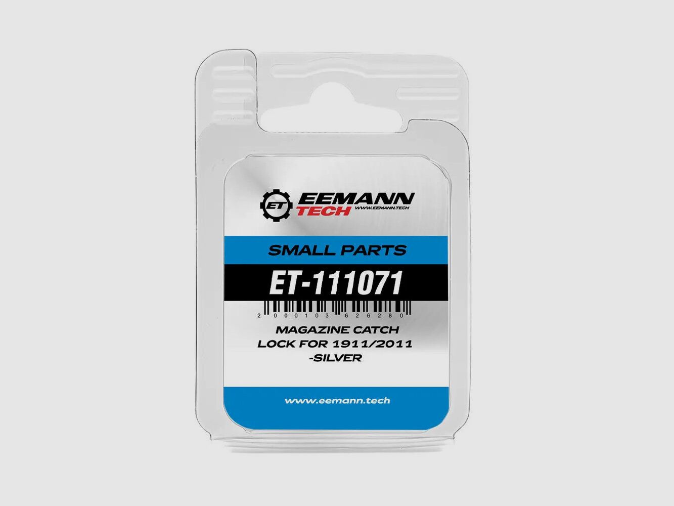 EEMANN TECH ZAMEK ZATRZYMUJĄCY MAGAZYNEK DO 1911/2011 SREBRNY, zdjęcie 2 z 2
