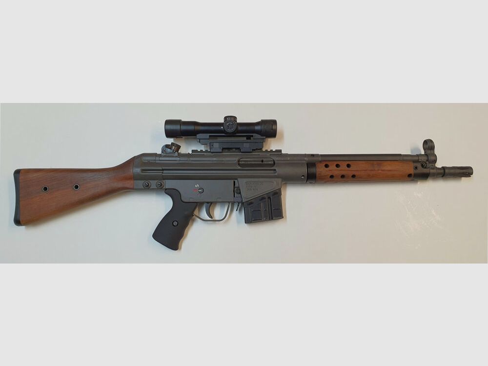 Heckler & Koch clamp / quick-release mount, Picatinny HK762A1 / HK416 / HK417 / MR308 / MR223 / D34mm H50mm