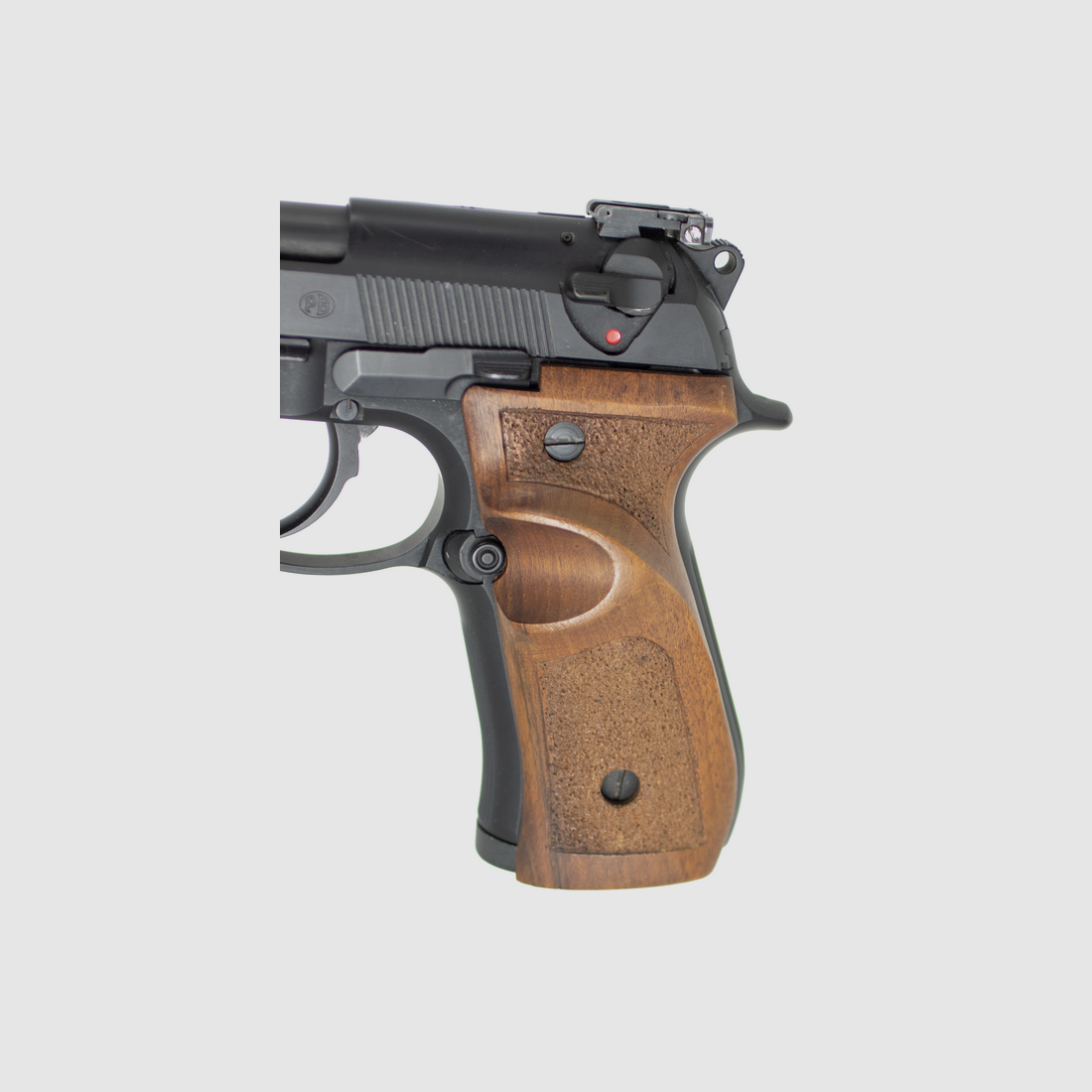 Beretta 98 FS Target 9×21 – Pistole für Sport mit Kompensatorlauf und Griffschalen aus Nussbaum, Bild 2 von 5