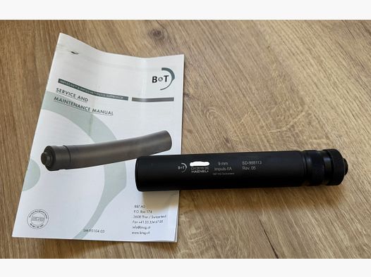 B&T Impuls-IIA Schalldämpfer 9mm Para (Luger)
