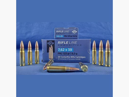 PPU 7,62×39 123grs 8,0g FMJ