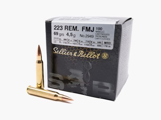 SELLIER & BELLOT .223 Rem. FMJ 69grs.