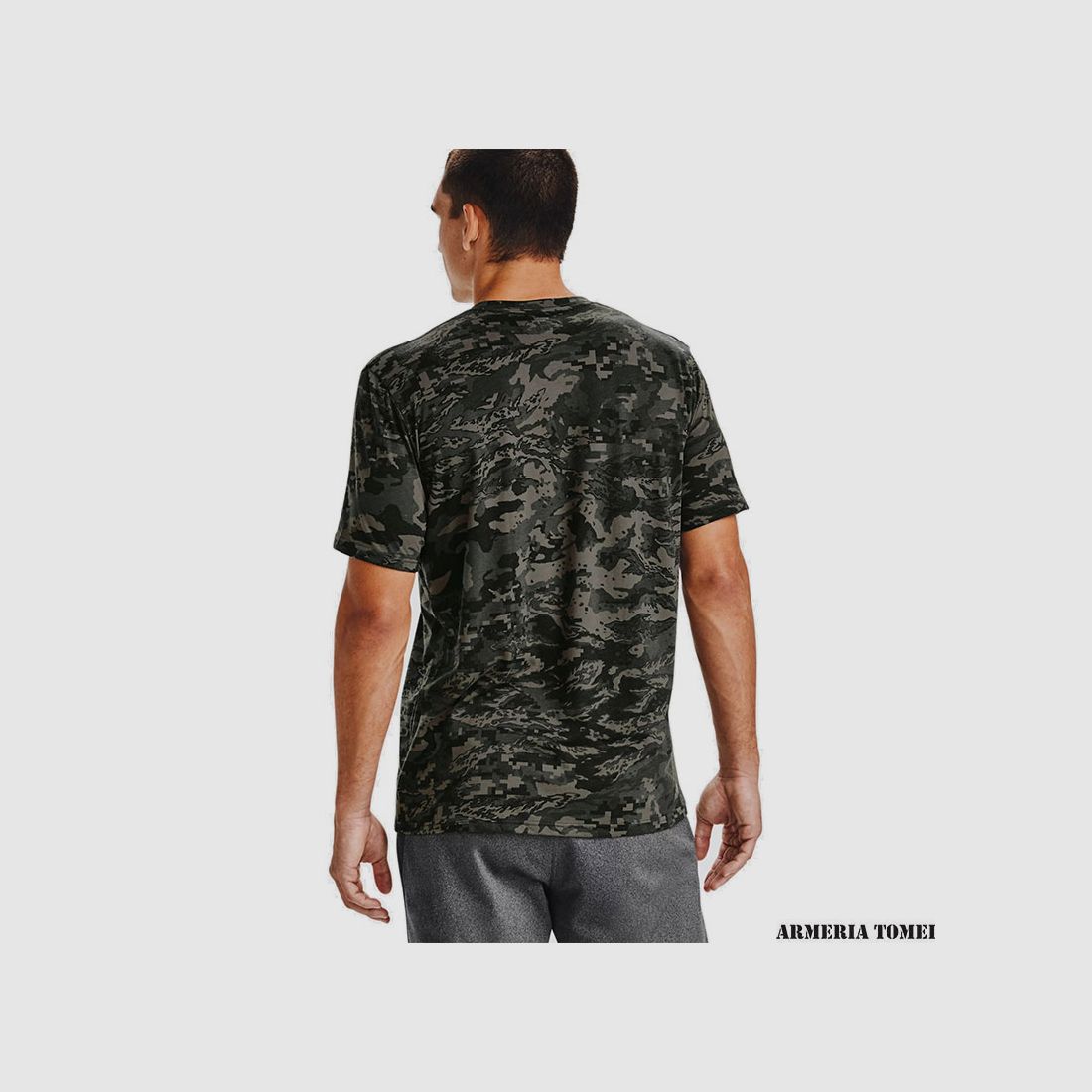 UNDER ARMOUR – MEN – T-SHIRT ABC CAMO Baroque Green / White, image 4 of 4