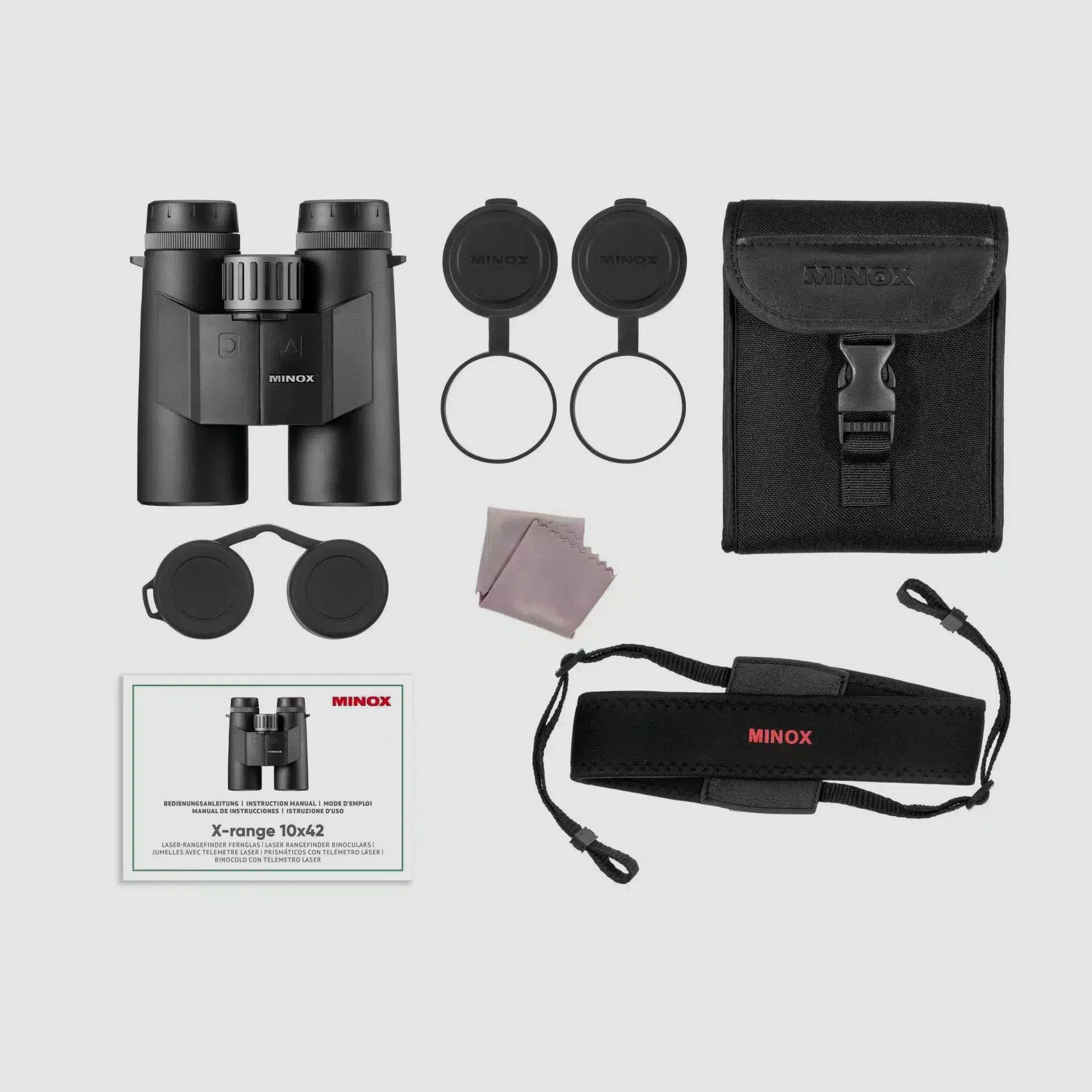 MINOX X-range 10×42 binoculars with rangefinder