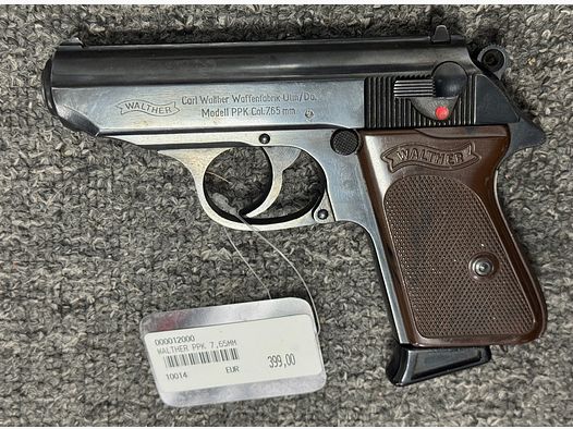 Walther PPK 7.65mm from 1965 with 2 magazines & special holster