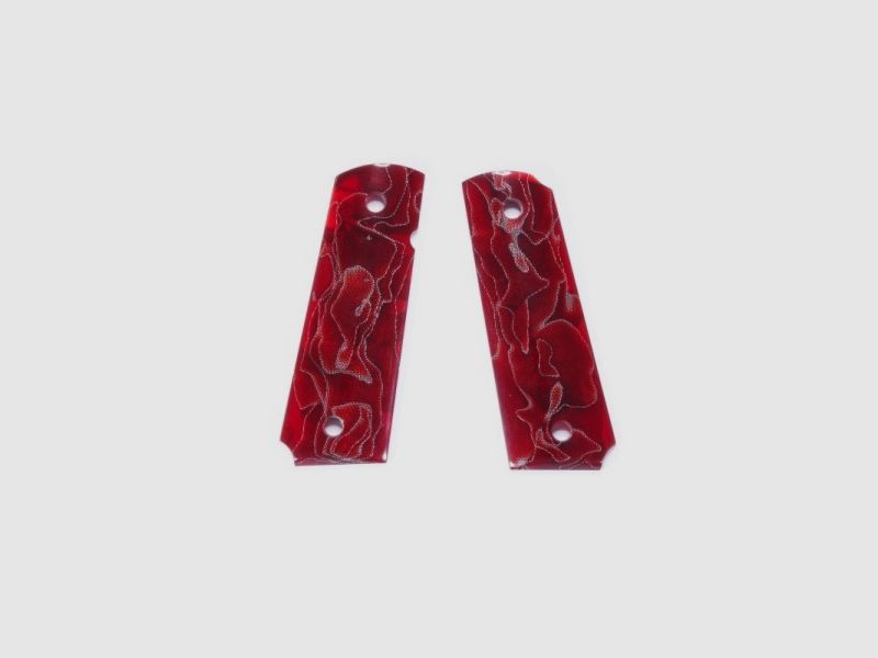 Grip Custom Alume rosso Colt 1911