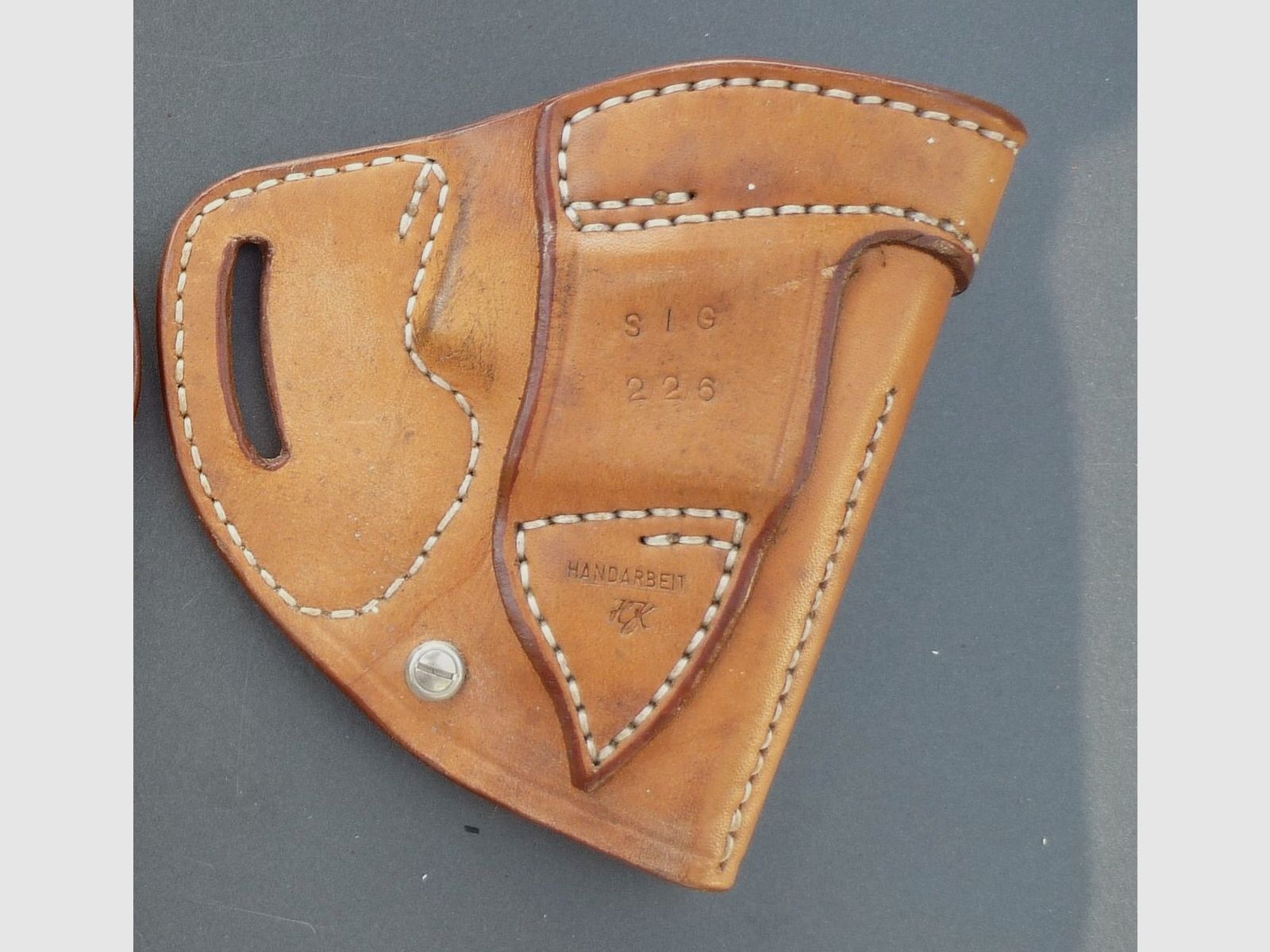 HKDesign Holster Art. Nr. 035 "Secret Service" Holster für SIG 226 mit eingenähten Lederkornschienen  für  Linkshänder