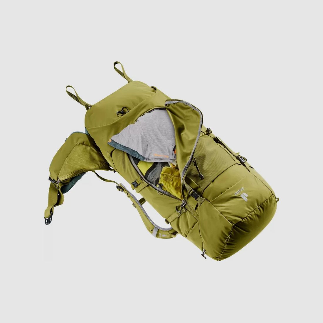 Deuter Aircontact Core 60+10 Green, Brown, image 2 of 11