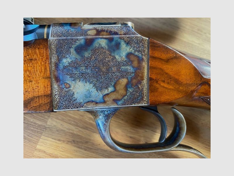 Blockbüchse Hagn von Ralf Martini Canada Gravur Florian Güllert, Bunthärung Herr Martini arbeitet nun bei Hartmann und Weiss 8x57IS 