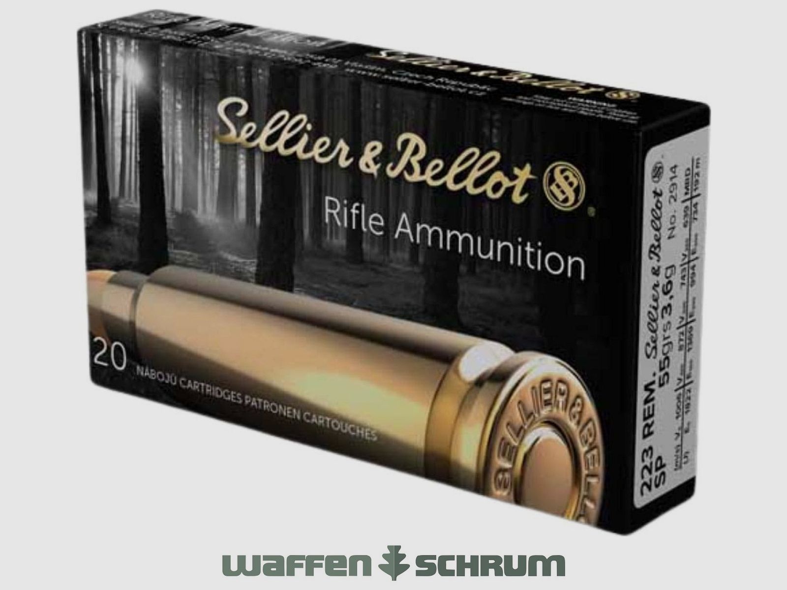Sellier & Bellot Teilmantel 3,6g - 55gr. .223Rem